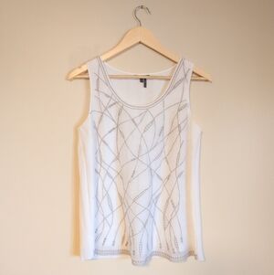 Nic + Zoe White Tank Blouse
